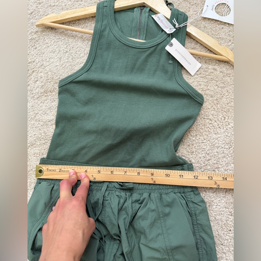 Anthropologie Olive Green Utility Jumpsuit - Picture 5 of 16